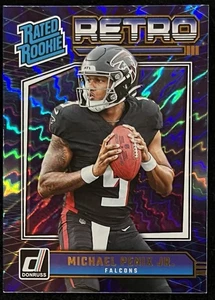 Fútbol Donruss 2024 - Michael Penix Jr. (RC) Clasificado Novato Retro #7 Falcons - Imagen 1 de 2