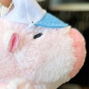 Capybara Stuffed Keychain Adorable Capybara Pendant Portable Soft PP Cotton For - Picture 1 of 12