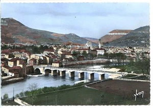 CP 12 AVEYRON - Millau - Le Tarn, le pont Lerouge et la ville colorisés - Picture 1 of 1