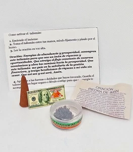 AMULETO RITUALIZADO PIEDRA DE IMAN / PIEDRA MAGNÉTICA ATRAE DINERO SUERTE RAPIDA 1 PIEZA - Imagen 1 de 2