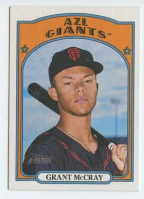 2021 Topps Heritage Minor League #100 Grant McCray AZL Giants - Image 1 of 2