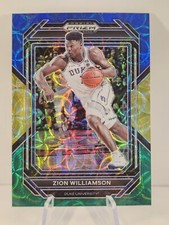 ZION WILLIAMSON 2023-24 Panini Prizm Draft Picks BLUE YELLOW GREEN SCOPE SP #73