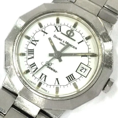 Baume & Mercier Riviera A5221 White Dial Swiss Quartz Ladies Wristwatch - Image 1 of 4