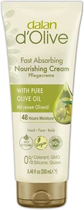Dalan d'Olive Hand & Body Cream 250ml x2 Vegan 90% Natural No Silicone Dry Skin - Picture 1 of 4