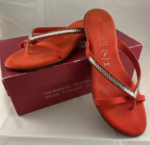 Italian Shoemaker Ansley Red Sandals Size 8.5 - Picture 1 of 3