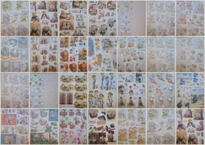 Decoupage Paper Tole A4 Sheets Babies & Children Clearence - Picture 1 of 44