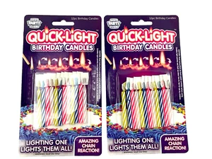 24 MEJOR FIESTA Velas de Cumpleaños con Luz Rápida - Iluminación Luces de Una Vela - Imagen 1 de 3