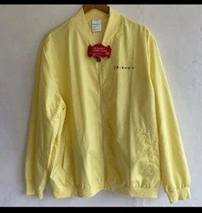 Friends TV Show gelbe Bomberjacke XL gelb Reißverschluss LS zentraler Vorteil neu mit Etikett - Bild 1 von 3