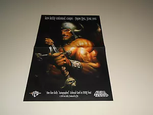 1995 Ken Kelly Colossal Cards Promotional Poster 17x11 Promo Comics FPG - Picture 1 of 4