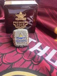 2015 North Queensland Cowboys NRL Permiership ring J.Thurston Signature Edition - Picture 1 of 8