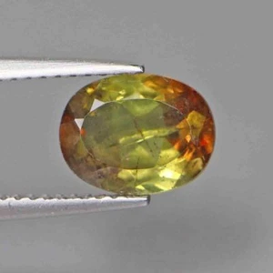 2.07 NATURAL ANDALUSITE AAA+DOUBLE TONE COLOR 9X7 OVAL CUT LOOSE GEMSTONE - Picture 1 of 5