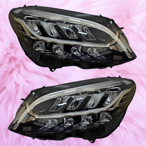 for Mercedes Benz C-class W205 C300 C200 C63AMG two Left+Right LED headlight