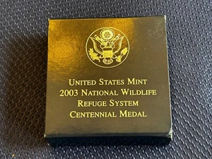 2003 National Wildlife Refuge System Proof Silver Medal Bald Eagle - Picture 1 of 5