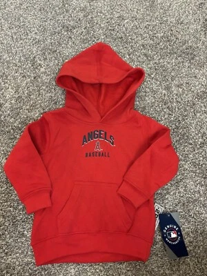NWT Los Angeles Angels MLB GEN2 Toddler Hoodie Sweatshirt Red 24 Months - Image 1 of 4