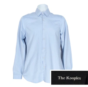 The Kooples Hemd Herren Gr. XS Smart Twill Blau Langarm Knopfleiste Klassisch - Bild 1 von 11