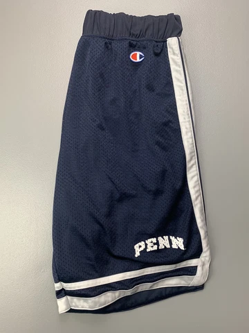 Men’s Champion Penn University Quakers Polyester Mesh Athletic Shorts Large Cover