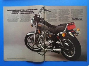 Vintage 1981 Yamaha XS650 Motorcycle Two Page Original Color Ad - Picture 1 of 1