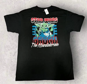 NUEVA Camiseta Star Wars The Mandalorian Grogu The Child Negra Talla Grande Nueva con Etiquetas - Imagen 1 de 6