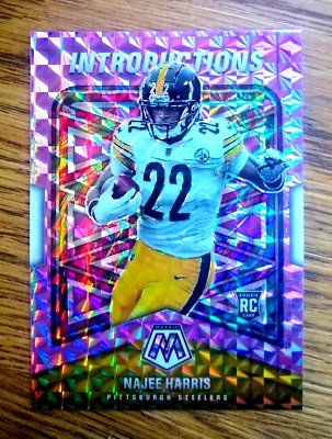 2021 MOSAIC NAJEE HARRIS INTRODUCTIONS PINK PRIZM ROOKIE /49 RC STEELERS SP 🔥🔥 - Image 1 of 3