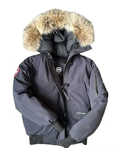 Canada Goose  Chilliwack Bomber Jacket Medium M Fur  Navy Blue Authentic - Bild 1 von 8