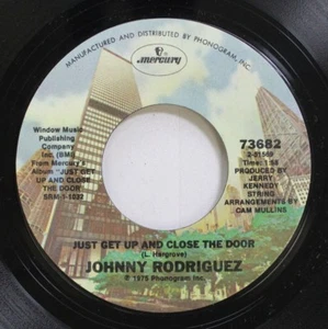 Country Nm! 45 Johnny Rodriguez - Just Get Up And Close The Door / Am I That Eas - Picture 1 of 2