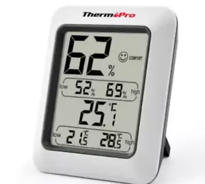 ThermoPro TP-50 Hygrometer Indoor Thermometer Humidity Monitor with Temperature - Picture 1 of 7