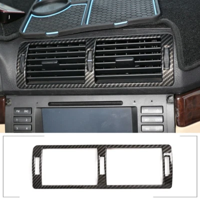 Carbon fiber Central Control Air Outlet Frame Trim For BMW 5 Series E39 96-03  - Image 1 of 4