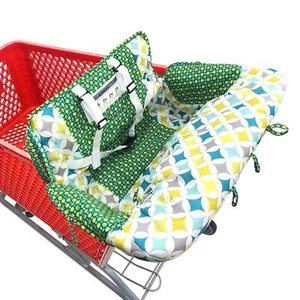 Funda premium para carrito de compras funda para silla alta cojín para bebé bebé bebé estrella verde - Imagen 1 de 5