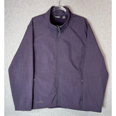 Eddie Bauer Jacket Men's 4XL Softshell Full Zip Lightweight Outdoor Purple - Image 1 of 4
