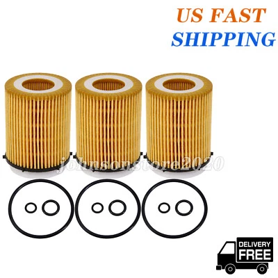3Pcs Oil Filter For Mercedes-Benz SLK300 A220 GLA250 GLC350e  A2701800109 1991CC Foto 1 de 4