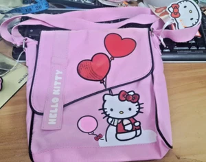Hello Kitty - Sanrio - Borsa in Tessuto Rosa 24x30- Cartorama - Nuovo - Foto 1 di 5