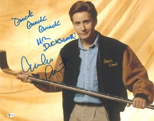 EMILIO ESTEVEZ SIGNED AUTOGRAPH THE MIGHTY DUCKS 16X20 PHOTO BECKETT BAS - Picture 1 of 1