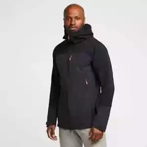 RRP £180 RAB SCIMITAR MENS HOODED SOFTSHELL JACKET WALKING HIKING EBONY SIZE S - Picture 1 of 12