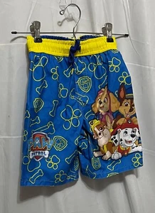 nickelodeon boys 6 paw patrol swim trunks blue/yellow multicolor drawstring - Bild 1 von 5
