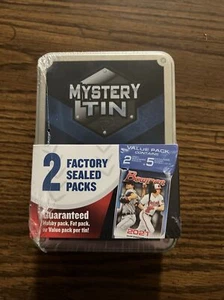 Béisbol Mystery Tin. 2022 MJ Holdings 2 paquetes sellados de fábrica. Hobby, paquete de grasa - Imagen 1 de 2