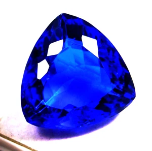 CERTIFIED Natural 10.10 Ct Tanzania Blue Tanzanite Trillion Cut Gemstone AA+++ - Picture 1 of 14