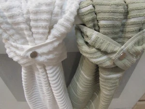 Hanging Hand Kitchen Towel Green, Olive, White, Snap, Stripe, Solid Dish Towel - Picture 1 of 8