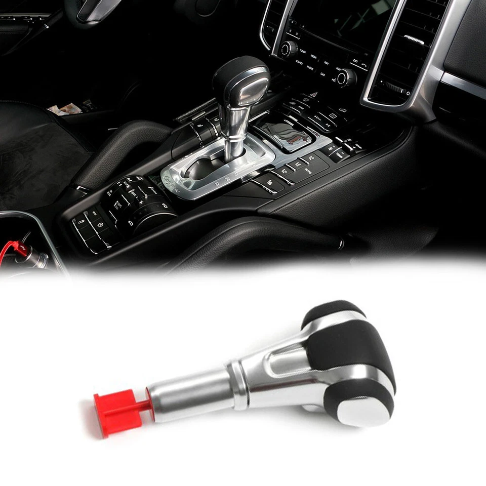 Cubierta adhesiva de perilla de cambio de marchas de perilla central de automóvil para Porsche Cayenne 2011-2017 Foto 1 de 4