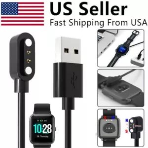2Pin Magnetic Charger Charging Cable USB Charger Cord For Smart Watch Universal - Picture 1 of 13