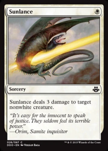 Sunlance ~ Lightly Played Duel Decks: Elspeth vs Kiora MTG Magic UltimateMTG Whi - Image 1 of 1