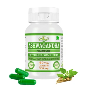 Ashwagandha (Withania Somnifera) Capsules for Stress Relief & Energy Boost - Picture 1 of 10