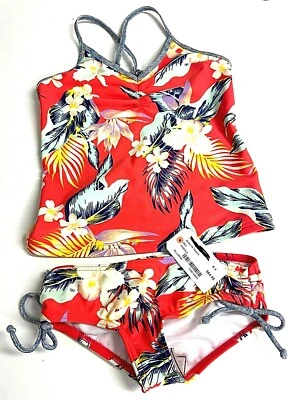 Traje de baño $65 Billabong Aloha Yo Tankini 2 piezas niñas nuevo con etiquetas talla 4,5,6X,7,8,10,12,14  Foto 1 de 4