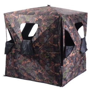 Hunting Blind Deer Pop Camo Hunter Tent Canopy Weather Resistant Mesh Window - Picture 1 of 6