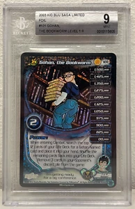 1x DBZ CCG GOHAN BOOKWORM LV1 HOLO FOIL RARE LIMITED KID BUU SAGA BGS 9 POP 4 - Picture 1 of 1