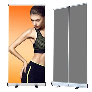 1 pcs,36"x80", Heavy-duty Retractable Roll Up Trade Show Pop Up Banner Stand - Picture 1 of 14