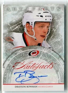 2012-13 UD Artifacts Drayson Bowman Autofacts autógrafo huracanes - Imagen 1 de 1
