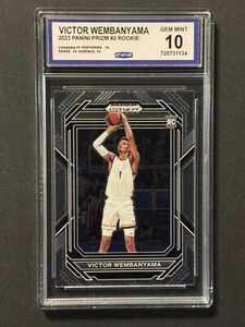 2023 Victor Wembanyama #2 Panini Prize Rookie San Antonio Spurs GEM MINT CCG10 - Picture 1 of 2