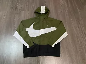 Nike Sportswear Big Swoosh Woven Trainingsjacke Grün DD5967-326 Herren M NEU - Bild 1 von 9