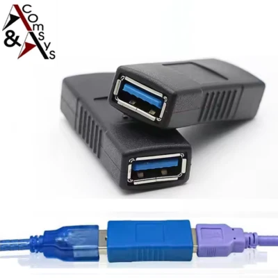 COMSYS Acoplamiento USB 3.0 hembra a hembra cambiador de género USB tipo A conector