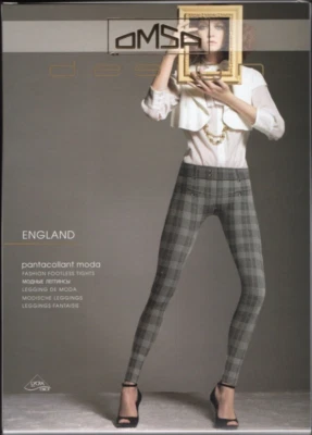Meia-calça sem pés design Inglaterra moda Omsa - Imagem 1 de 2